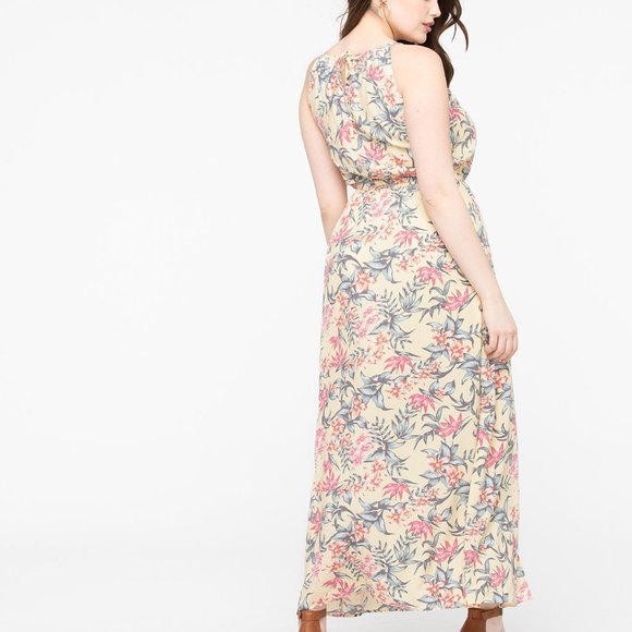 Ricki's Floral Maxi Dress - Cream and Pink - Picture 3 of 8